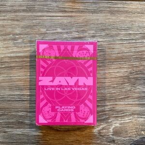 Zayn Live in Las Vegas VIP Merch Playing Cards